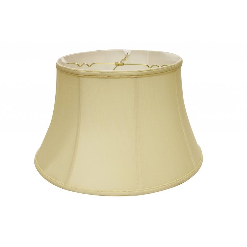 18" Antique White Drum Monay Shantung Lampshade - 17.5" L x 17.5" W x 9.5" H