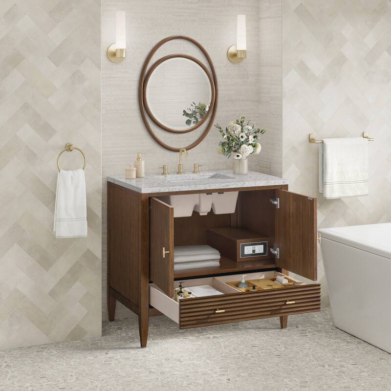 James Martin Vanities 485-V36-3EJP Myrrin 36" Single Basin Wood Vanity
