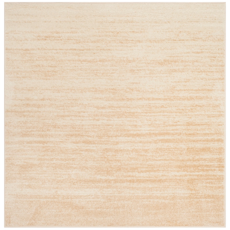 SAFAVIEH Adirondack Vera Modern Ombre Distressed Area Rug - 7' Square - Champagne/Cream