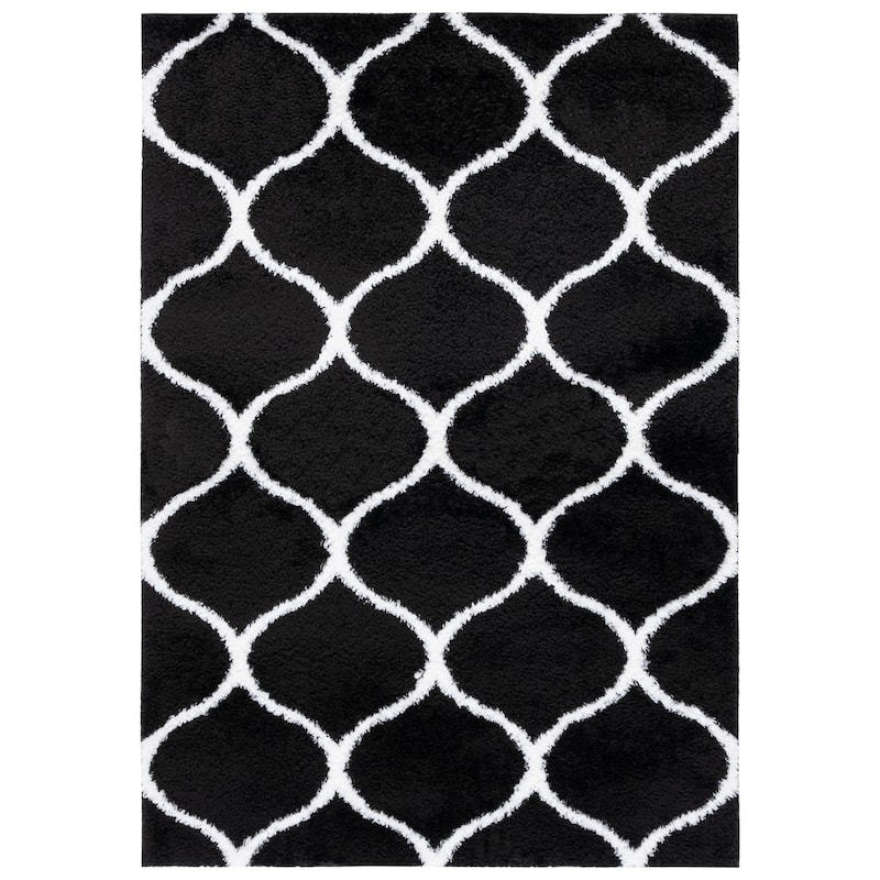 SAFAVIEH, Tahoe Shag Lisl Trellis 1.2-inch Thick Rug - 9' x 12'