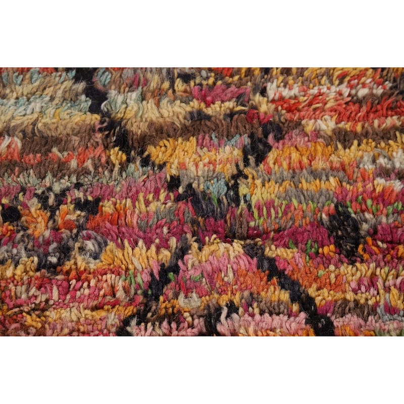 Trellis Plush Moroccan Oriental Area Rug Handmade Wool Carpet - 4'2" x 6'11"