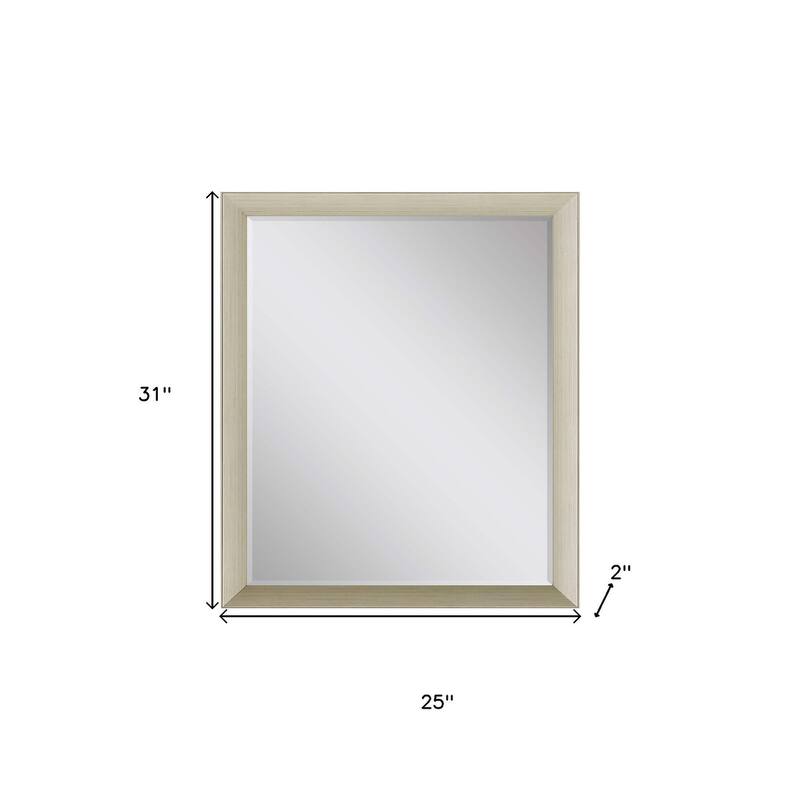 HomeRoots 31" Silver Accent Mirror - 25.00 in. x 31.00 in. x 2.00 in.