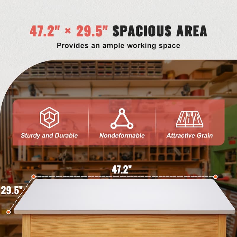 Table Top Rectangular Countertop for Home and Office