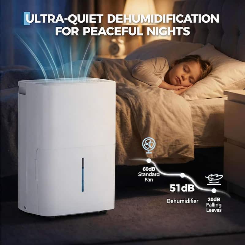 35 Pint Dehumidifier, with Reusable Air Filter Control, up to 4,500 Sq Ft