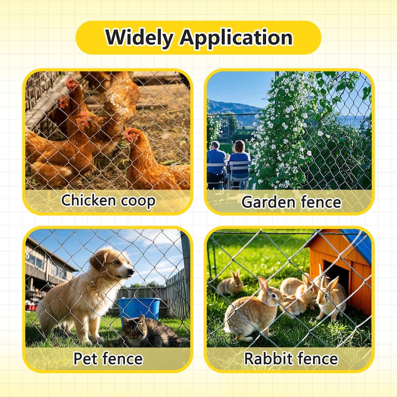 Anmytek Farm Fence 5.6ft x 57ft Heavy Zinc Coating Cattle Fence