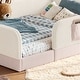 preview thumbnail 75 of 124, Twin/Full/Queen Teddy Fleece Floor Bed with Upholstered Safety Rails and Pocket