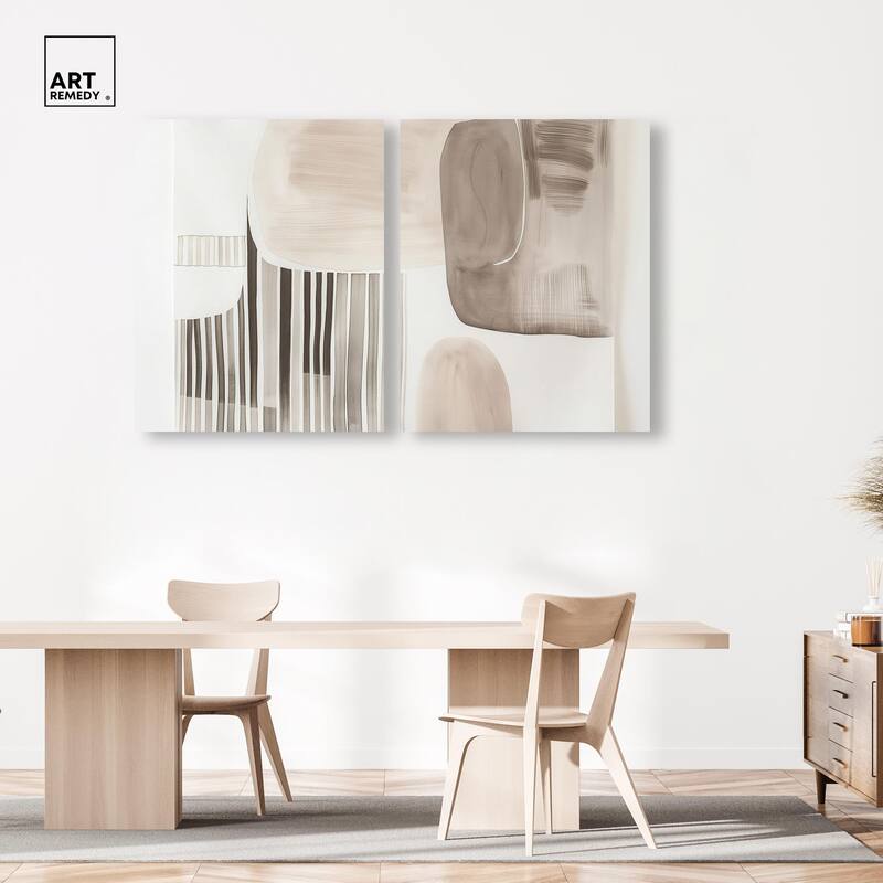 Slumbering Patterns II Canvas Set of 2 by Art Remedy, Gallery Wrapped