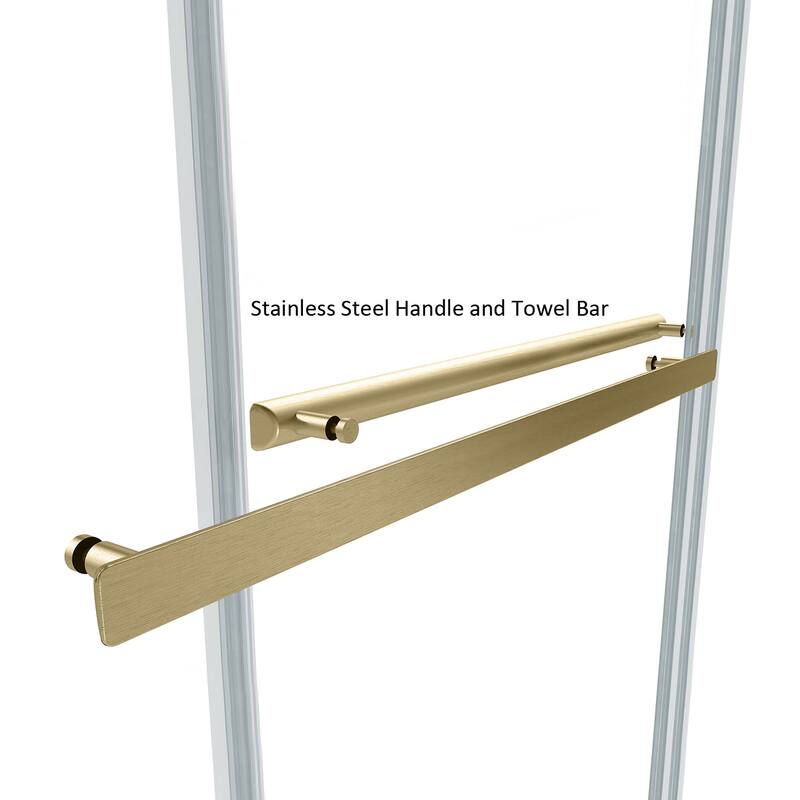 Miseno MSD-SPEZ-6476-BP Spezia 76" High x 64" Wide Bypass Frameless