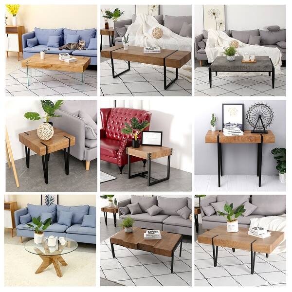 Shop Mcombo Modern Industrial Oversize Dining Table Desk Table