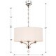 preview thumbnail 7 of 5, Mirage 3 Light Nickel Mini Chandelier - 18'' W x 19'' H