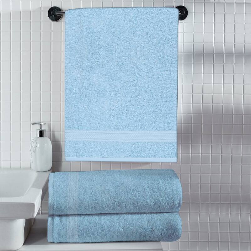 A1HC Bath Sheet 500 GSM 100% Ring Spun Cotton Low Lint, Ultra Soft, Highly Absorbent Quick Drying Bathroom Sheet Sets