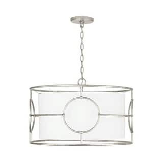 Oran 3-light Antique Silver Hanging Pendant
