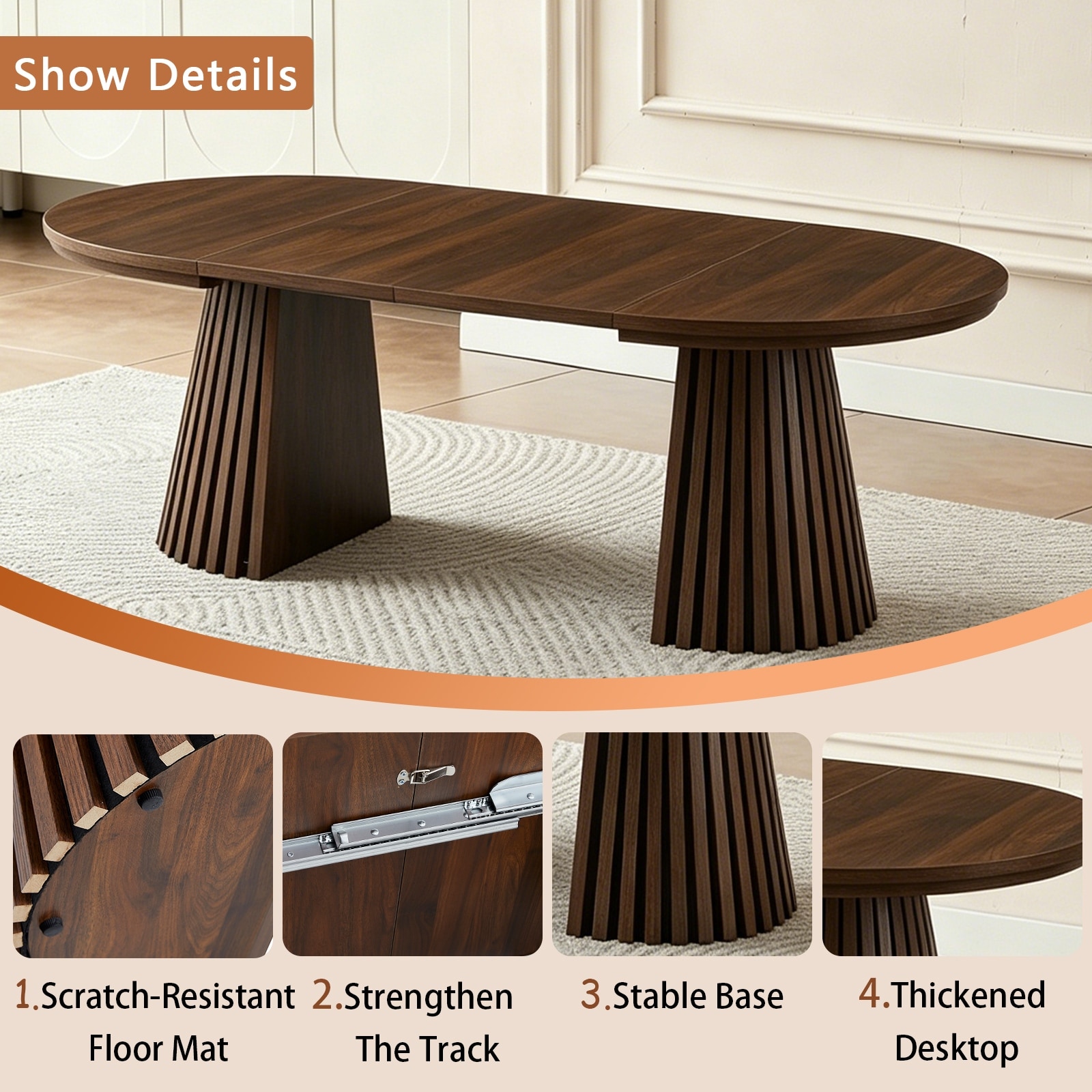 Wooden Round Wooden Coffee Table