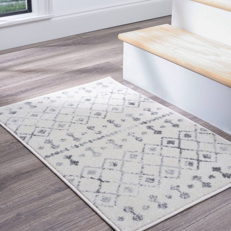 Jade Farmhouse Geometric Indoor Area Rug