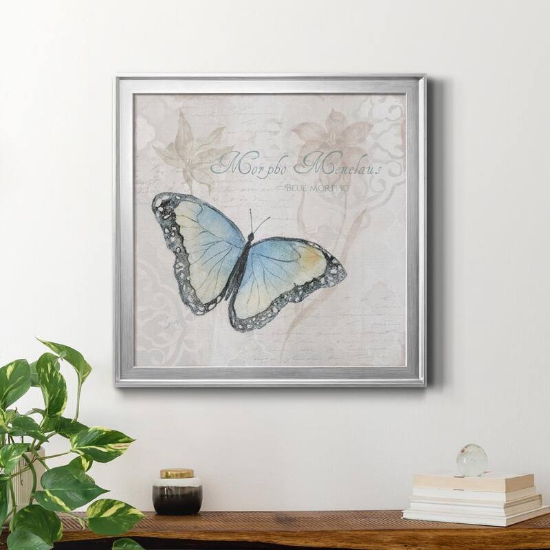 Postcard Butterfly III-Premium Framed Canvas - Ready to Hang