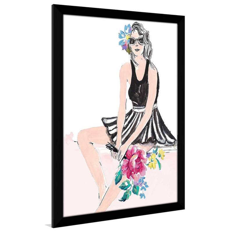"Pink Pop Girl" Print on Acrylic.