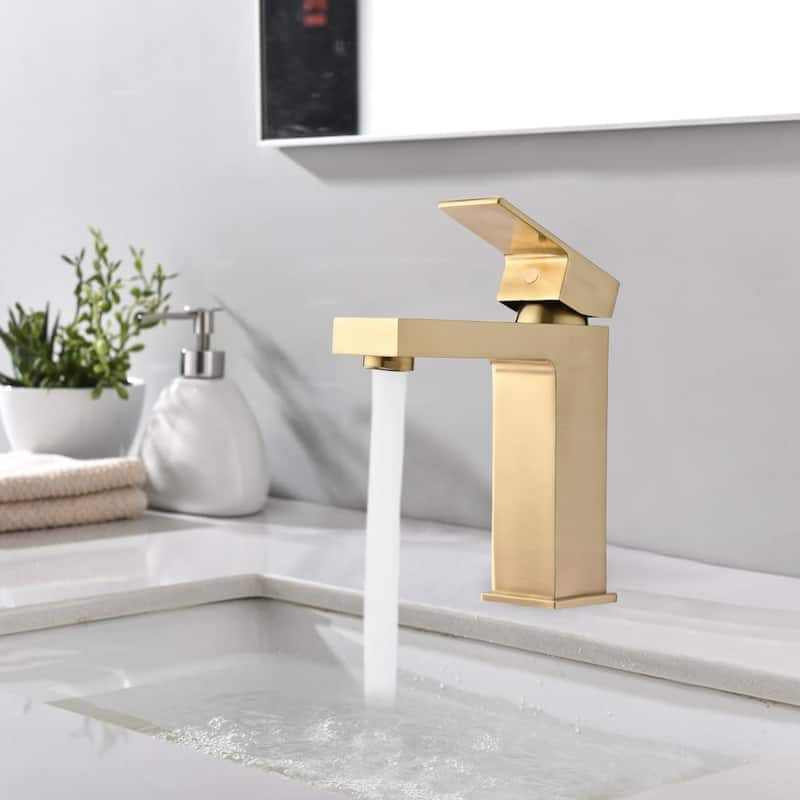Bathroom Single Hole Basin Tap Lever Sink Chrome Vessel Faucet