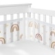 preview thumbnail 1 of 4, Boho Rainbow Girl Sweet Jojo Designs + BreathableBaby Breathable Mesh Crib Liner Pink Bohemian Modern Vintage