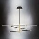 preview thumbnail 4 of 3, Luxury Modern Chandelier, 10.00H x 39.75W, with Luxe Industrial Style, Matte Black, UQL4500 by Urban Ambiance