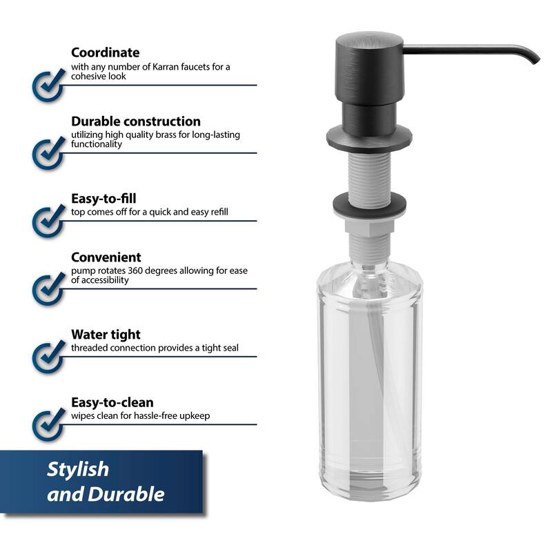 Karran SD25 Kitchen Soap/Lotion Dispenser