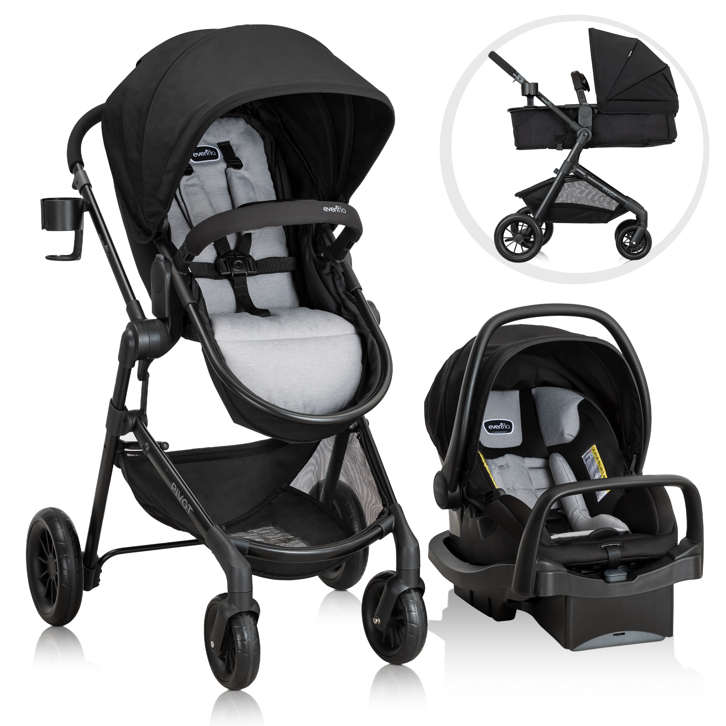 Pivot Modular Travel System with LiteMax Infant Car Seat (Oxford