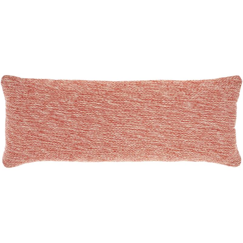 Mina Victory Life Styles Woven Cotton Modern Solid Throw Pillow , ( 12" x 30" )