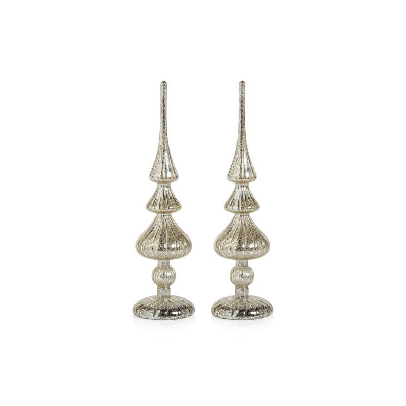 Azenor 13.25" LED Tabletop Finials, Set of 2