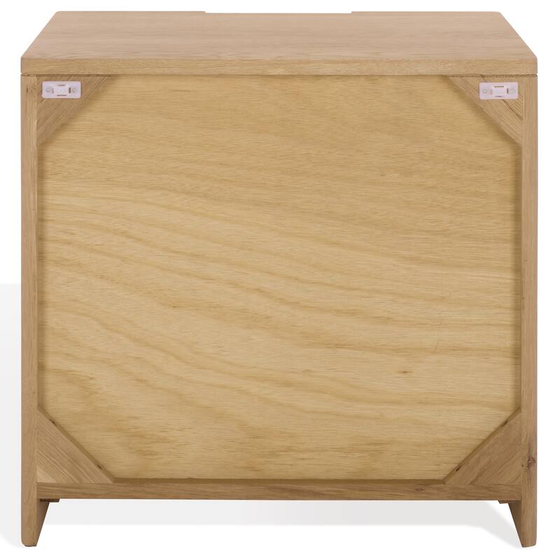 SAFAVIEH Couture Riverside Oak Wood 3-Drawer Nightstand