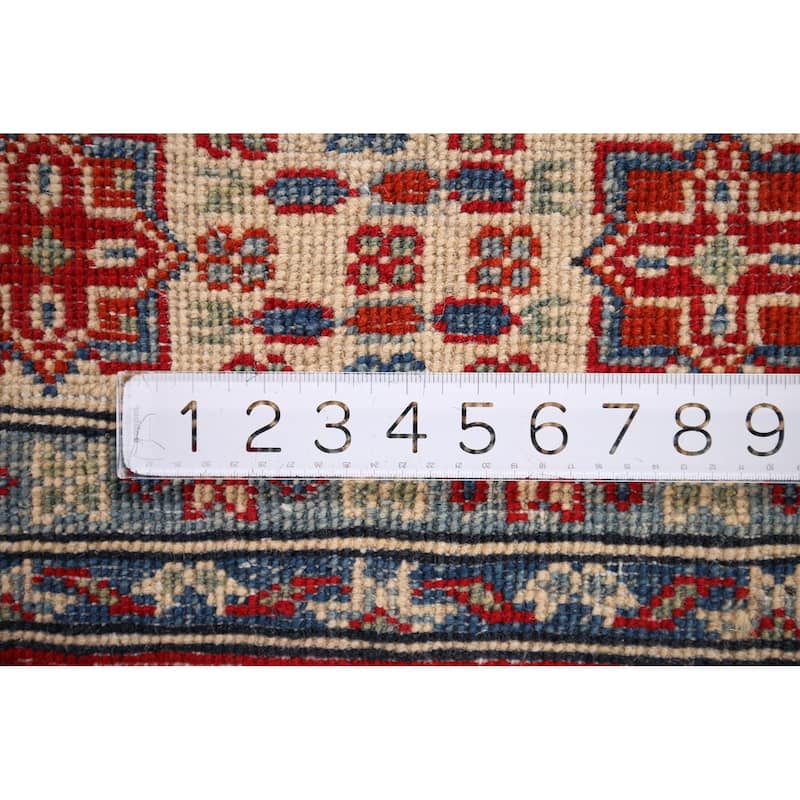 Traditional Red Kazak Oriental Area Rug Handmade Wool Carpet - 4'9" x 7'4"