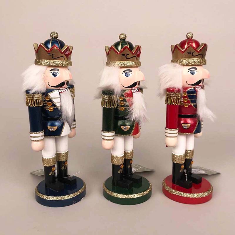 10 inch Kings Nutcrackers, Set of 3 - white