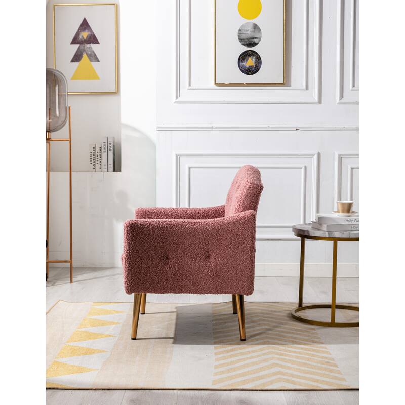 Tufted Decorative Fabric Armchair