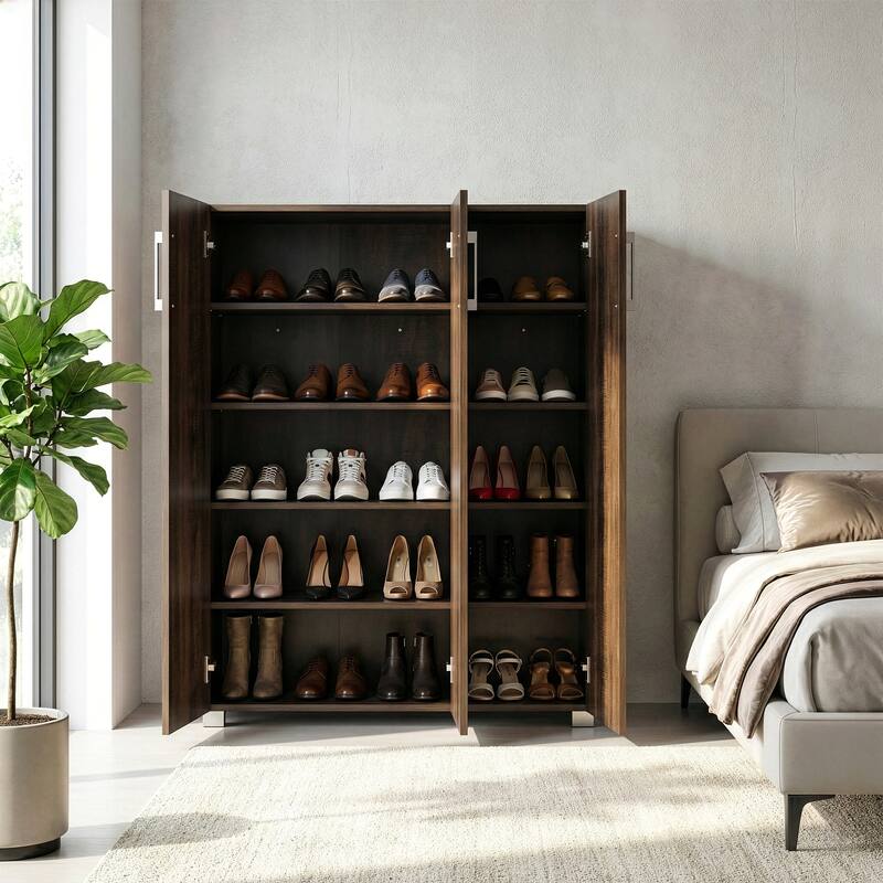 Antonia Three-door Shoe Cabinet with Five Shelves