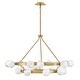 preview thumbnail 7 of 6, Fredrick Ramond FR41905 Selene 18 Light 48" Wide Ring Chandelier