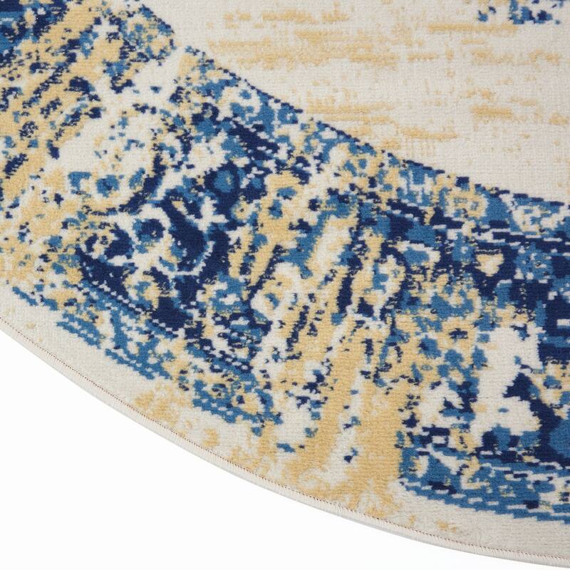 Nourison Grafix Distressed Vintage Medallion Area Rug