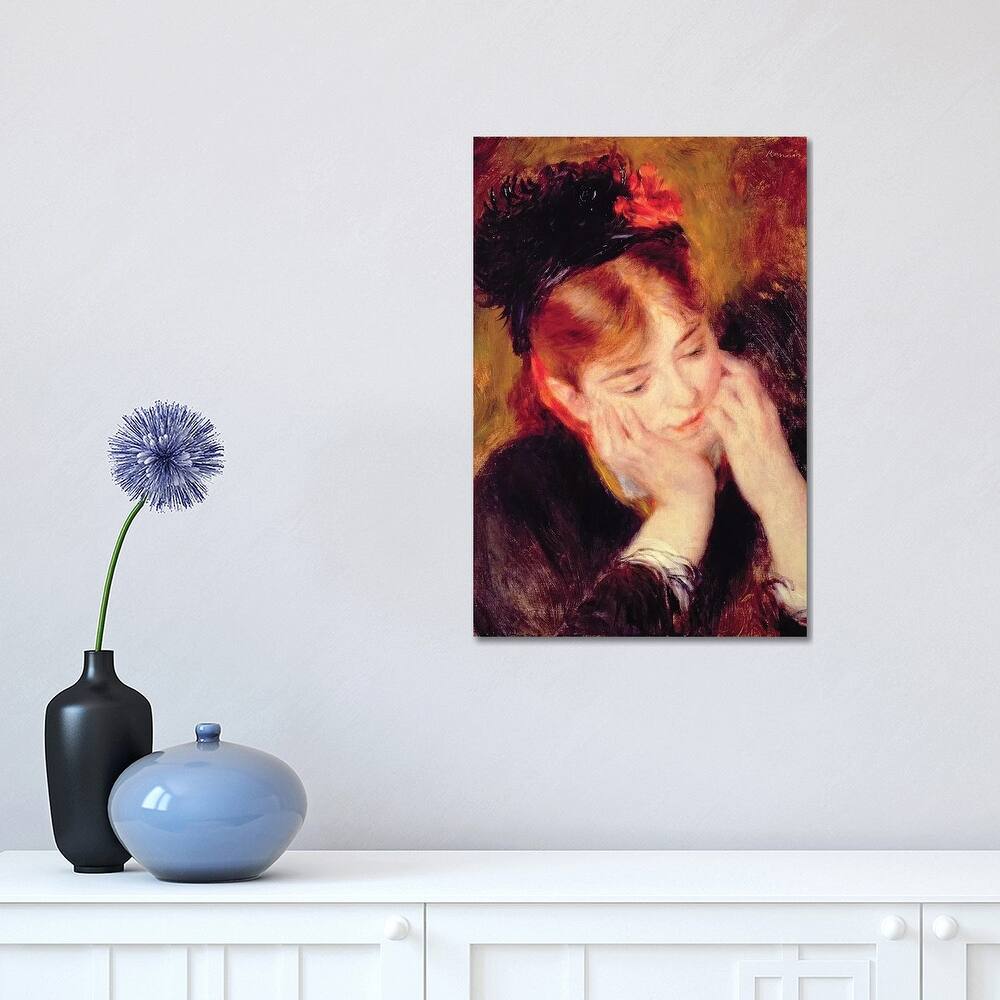 iCanvas "Reflection" by Pierre-Auguste Renoir Canvas Print