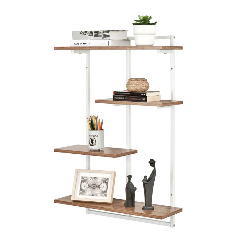 Rhodes 4 Tier Modern Floating Windowsill Wall Shelf