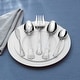 preview thumbnail 3 of 2, Wallace Hotel Lux 77-piece 18/10 Stainless Steel Flatware Set