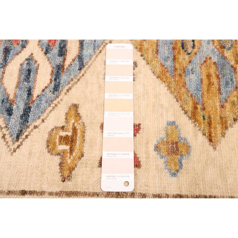 ECARPETGALLERY Hand-knotted Jules Sultane Beige, Ivory Wool Rug - 8'2 x 10'1