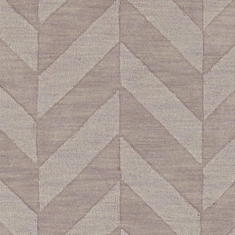 Livabliss Alpine Hand-woven Tone-on-tone Zig-Zag Wool Area Rug