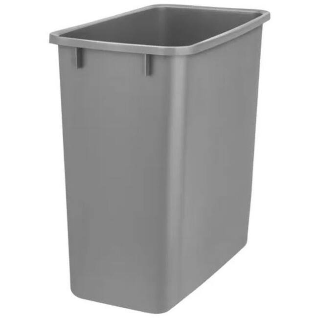 Rev-A-Shelf RV Series Single Bin Replacement Trash Can - 20 Quart - Silver