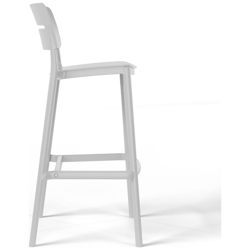 Frond and Form 29.5 Inch Outdoor Bar Stool (Set of 2)