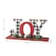 Glitzhome Christmas Wooden Word Table Decor