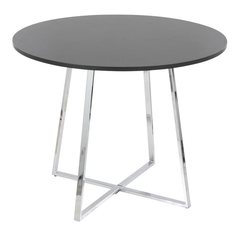 Porch & Den Pugo Canary Dining Table with Metal Trestle Base
