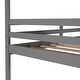 preview thumbnail 8 of 11, Twin Over Twin Bunk Bed Wood Bed with Roof and Window