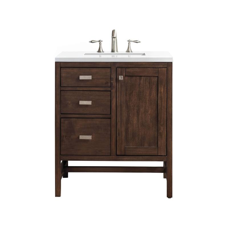 James Martin Vanities E444-V30-3WZ Addison 30" Free Standing Single - Mid Century Acacia - Wood Finish