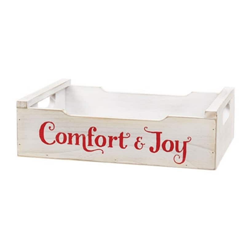 3/Set - Most Wonderful Time of the Year Wooden Crates w/Handles - Multi