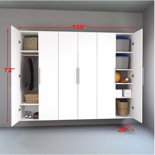 Prepac HangUps 108-inch 3-piece Storage Cabinet Set K - 108