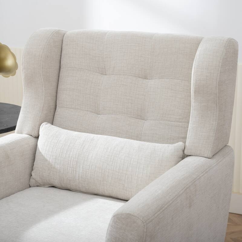 Mid Century Modern Chair with Chenille Fabric Lounge Arm Chairs