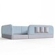 preview thumbnail 96 of 124, Twin/Full/Queen Teddy Fleece Floor Bed with Upholstered Safety Rails and Pocket