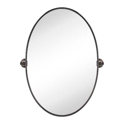 TEHOME Luecinda Oval Metal Wall Mirror